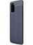 Samsung Galaxy S20 Plus Kılıf Niss Silikon Deri Görünümlü Lacivert 1