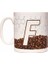 F Harfli Kahve Kafein Tasarımlı Baş Harf Kupa Bardak 1