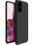 Samsung Galaxy S20 Ultra Kılıf Mat Premium Silikon Kılıf - Siyah + Tam Kaplayan 3D Cam Ekran Koruyucu 1