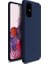 Samsung Galaxy S20 Ultra Kılıf Mat Premium Silikon Kılıf - Lacivert + Tam Kaplayan 6d Polymer Nano Ekran Koruyucu 1