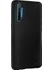 Realme XT Kılıf Klasik Mat Renkli Yumuşak Premier Silikon + Cam Ekran Koruyucu Siyah 1