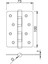 Paslanmaz Menteşe Oval 2.2 mm 2
