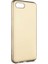 Realme C2 Kılıf Premier Silikon Esnek Koruma + Nano Glass - Gold 1