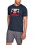 UA Boxed SportStyle SS 1329581-408 ERKEK Lacivert Tişört 1