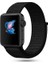 Apple Watch Seri 10 42mm, Seri 9/8/7/6/SE/5/4/3 Spor Loop Dokuma 41mm 40mm 38mm Uyumlu Siyah 1