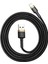 Cafule Serisi Lightning Kablosu 1 m Gri Gri-Siyah 3