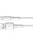CAMSW-D02 White Micro USB 4A Dash Şarj Kablosu 1 mt Beyaz 1