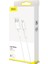 CAMSW-D02 White Micro USB 4A Dash Şarj Kablosu 1 mt Beyaz 2