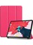 Fujimax Apple iPad Pro 11 2020 2.Nesil 3 Kameralı A2228 A2068 A2230 A2231Seri Arka Sert P.C Smart Tablet Kılıf-Pembe 2
