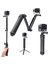 Aksiyon Kamera Monopod Çubuğu Stand Mini Tripod 3 in 1 2