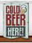 Cold Beer 3 Kanat Tekerlekli Kanvas Paravan 1