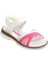 001 Beyaz-Pembe Çocuk Sandalet 1