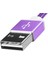 Micro USB 1MT. Şarj Kablosu Mor Alüminyum (android) 2
