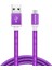 Micro USB 1MT. Şarj Kablosu Mor Alüminyum (android) 3