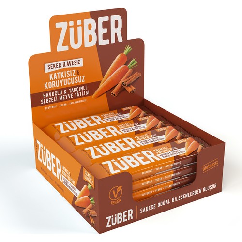 Züber Havuçlu ve Tarçınlı Sebzeli Meyve Tatlısı 35 gr x 12'li