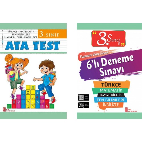 Ata Yayincilik 3 Sinif Ata Test 6 Li Deneme Sinavi Kitabi