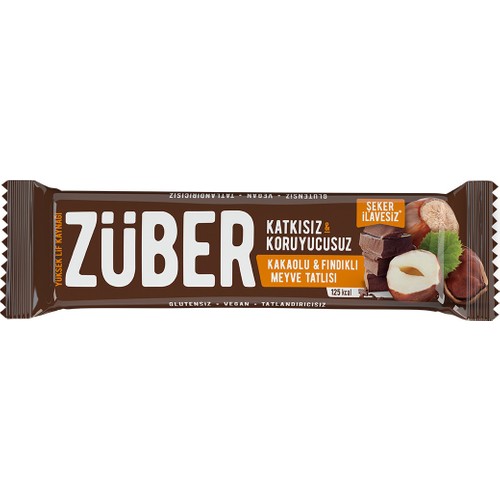 Züber Kakaolu Ve Fındıklı Doğal Meyve Tatlısı 40G 12 Adet Fiyatı
