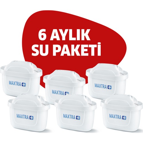 BRITA Maxtra+ 6'lı Paket Sürahi Yedek Filtresi