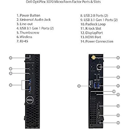 dell optiplex 3070mf intel core i3 9100t