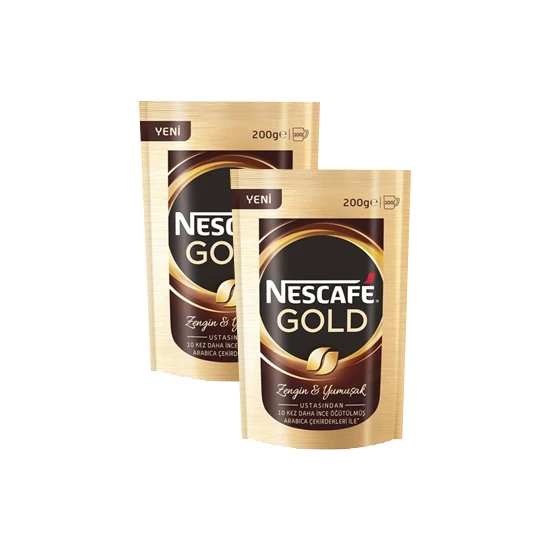 Nescafe Gold Poset 200 Gr x 2 Adet