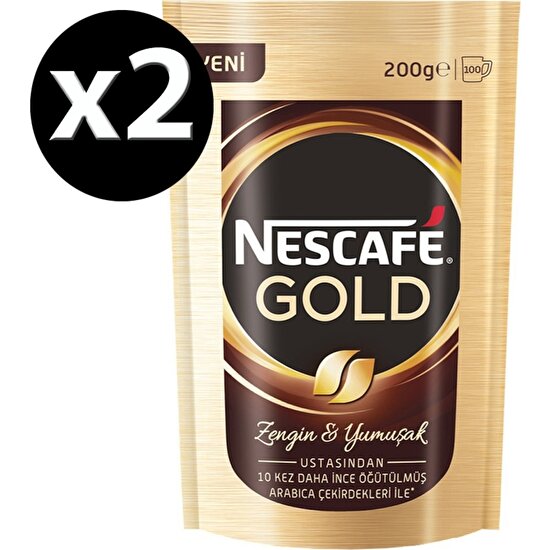 Nescafe Gold 200 gr 2li  Paket