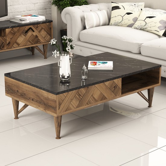 Variant Mobilya Londra Orta Sehpa Ceviz Siyah Mermer Fiyatı Variant Mobilya Londra Orta Sehpa Ceviz Siyah Mermer Fiyatı