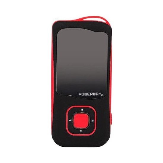 Powerway PW0007 Mp4 Çalar 4 Gb+Kart Desteği+Radyo Kırmızı