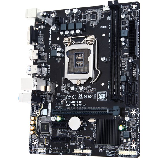 Gigabyte GA-H110M-H LGA Intel H110 2133MHz DDR4 1151 Pin Fiyatı