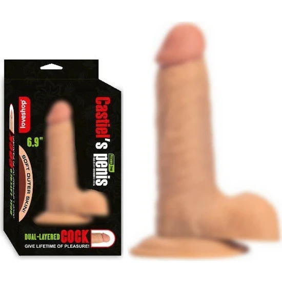 Loveshop Castiels 17 cm Vantuzlu Gerçekçi Realistik Dildo Penis