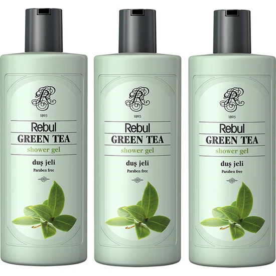 Rebul Duş Jeli Green Tea 500 ml 3'lü