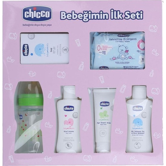 Chicco 6�lı Bebek Bakım Seti + Biberon Hediyeli Fiyatı