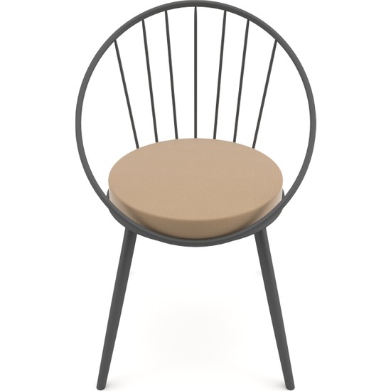 Evdemo Eylül Metal Tel Sandalye Antrasit Gri Fiyatı