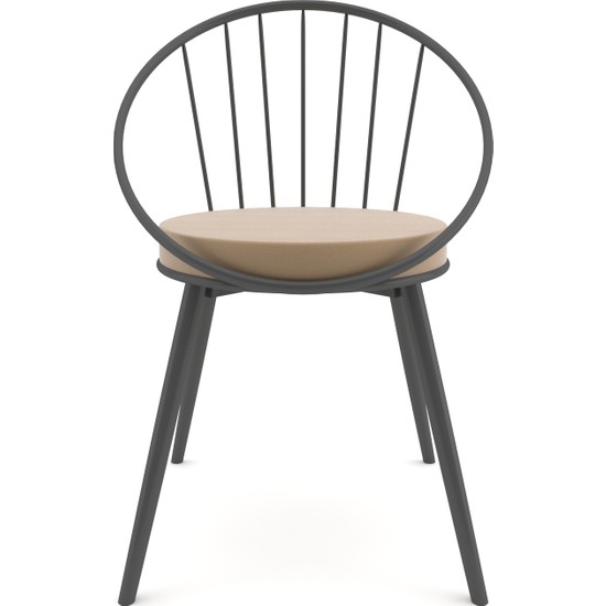 Evdemo Eylül Metal Tel Sandalye Antrasit Gri Fiyatı