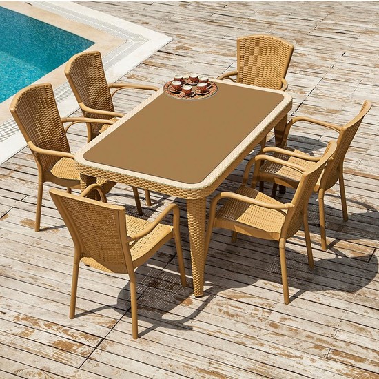 Tilia Elna 6 Kişilik Masa Altı Kişilik Masa Sandalye Seti Fiyatı