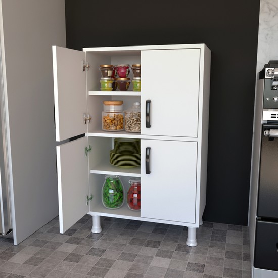 Rani F3 Çok Amaçlı Dolap 4 Kapaklı 4 Raflı Banyo Balkon Fiyatı