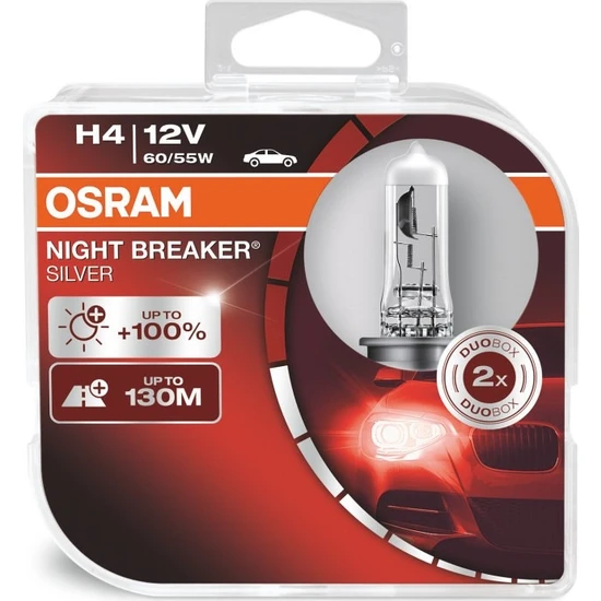 Osram 12V H4 Night Breaker Silver