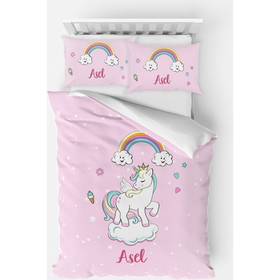 Homamia Kişiye Özel Tek Kişilik Nevresim Takımı Unicorn Fiyatı Homamia Kişiye Özel Tek Kişilik Nevresim Takımı Unicorn Fiyatı