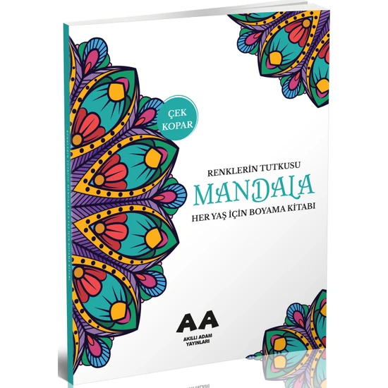 Mandala Renklerin Tutkusu - Her Yaş Için Boyama Kitabı