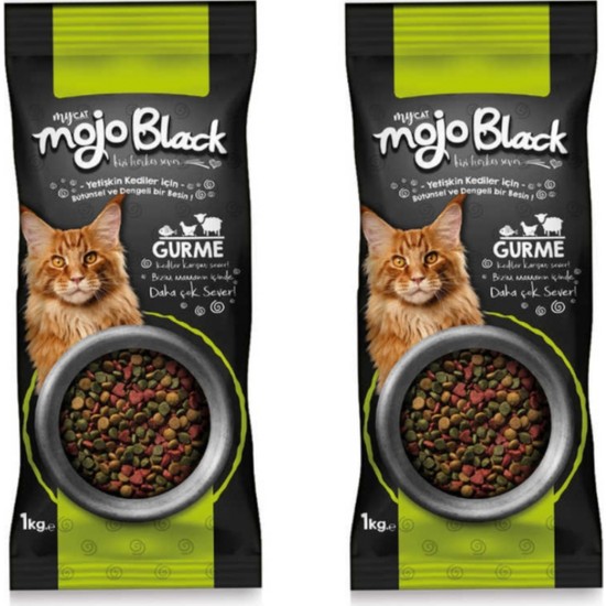 My Cat Mojo Black Gurme Kedi Maması 1 kg 2�li Fiyatı