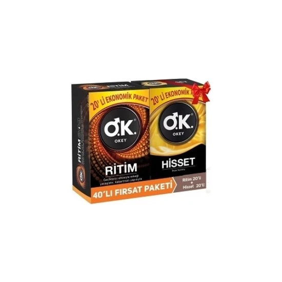 Okey Rötar + Hisset Prezervatif 40'lı