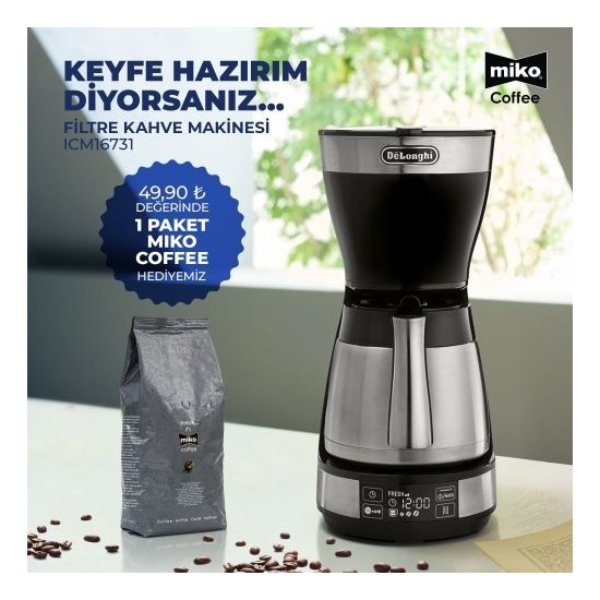 delonghi filtre kahve