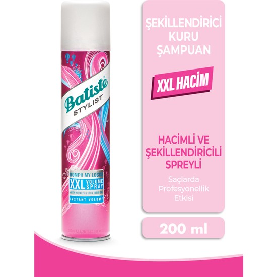 Batiste Xxl Volume Dry Shampoo Kuru Şampuan 200 Ml Fiyatı