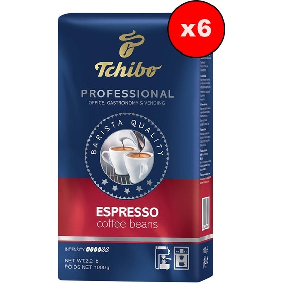 Tchibo Professional Espresso Çekirdek Kahve 1000 gr 6 Adet Fiyatı