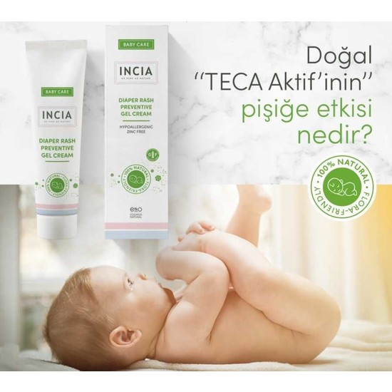 Incia Doğal Bebek Yağı 110 ml + Pişik Önleyici Jel Krem 60