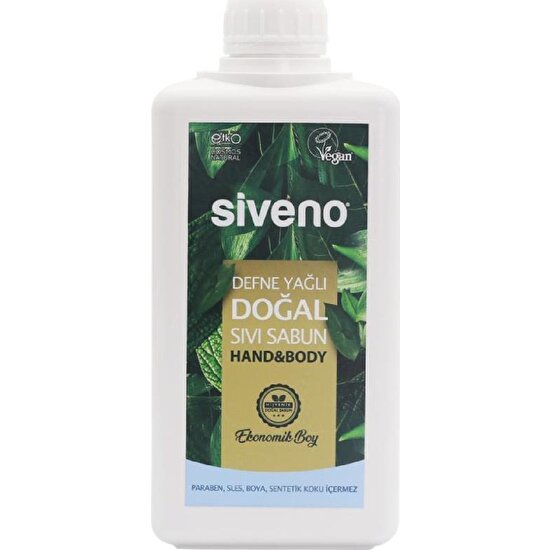 Siveno Defne Yağlı Doğal Sıvı Sabun 1000 ml