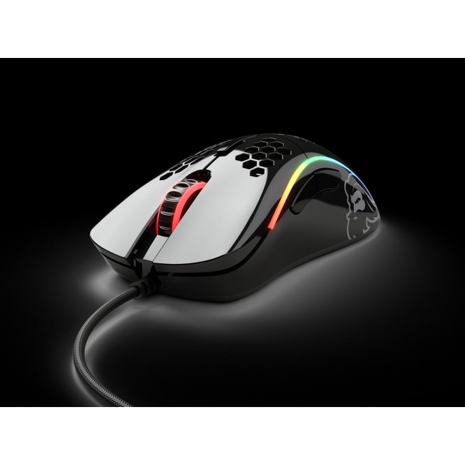 Glorious Model D Kablolu Parlak Siyah RGB Oyuncu Mouse 69Gr