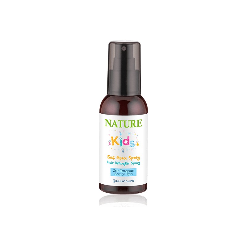 HUNCALIFE Nature Kids Dolaşık Açıcı Saç Spreyi 150 ml Yumuşatıcı Etkili Formül Çocuklar İçin