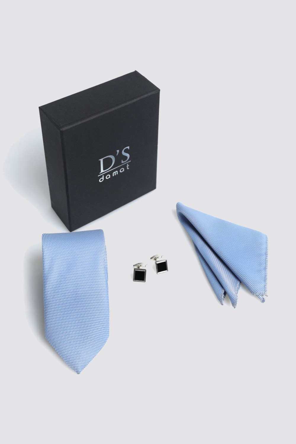 D'S Damat Standart Kravat Mendil Kol Düğmesi Kravat-mendil Set 0HF1145SET10 görsel 2