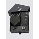 D'S Damat Standart Kravat Mendil Kol Düğmesi Kravat-mendil Set 0HF1145SET07