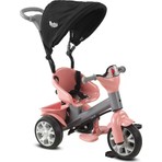 Babyhope Bobo Speed Tenteli Çocuk Bisikleti – 1-4 Yaş, Pembe Gri, Plastik Gövde, Müzikli Konsol, Ayarlanabilir Tente